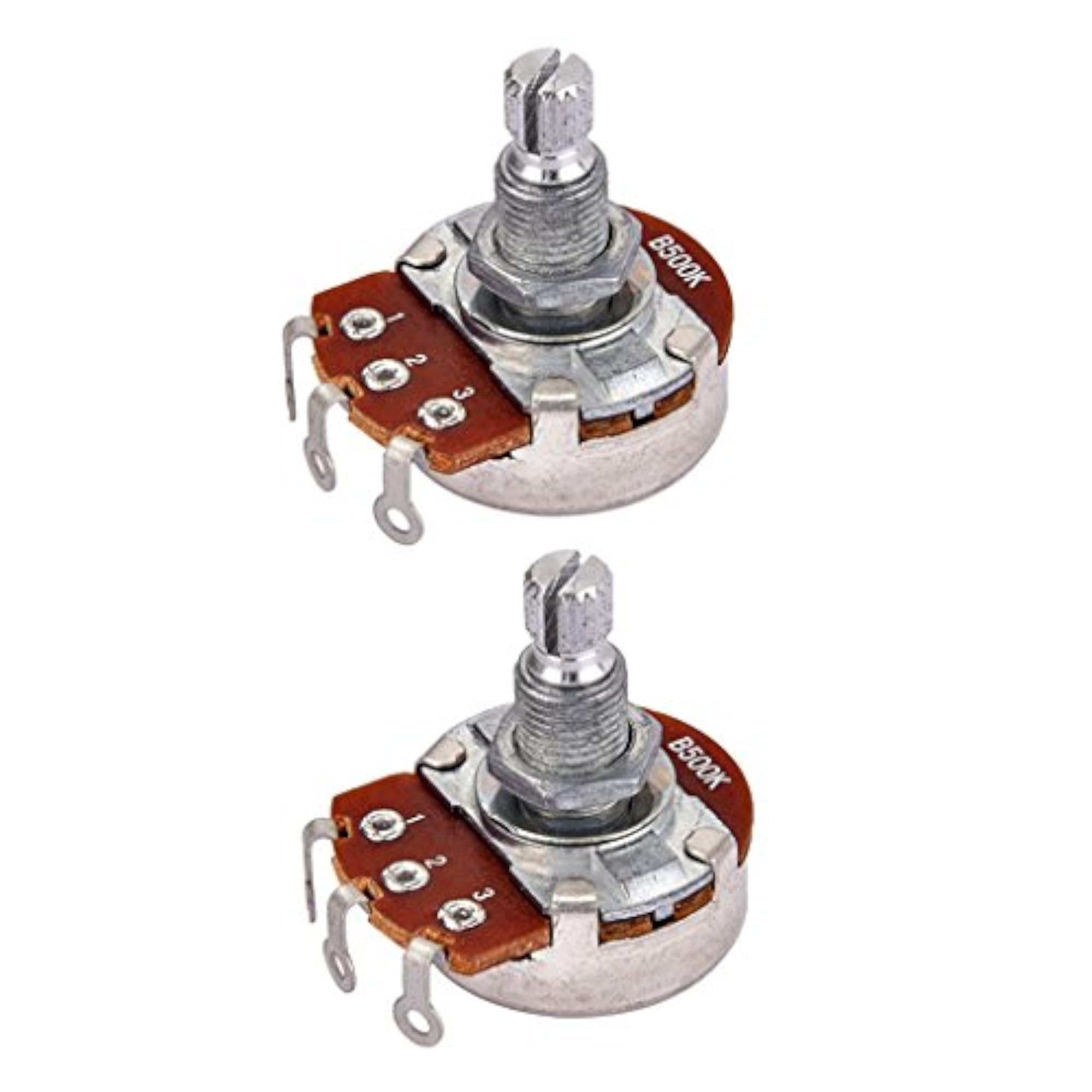 Copper Audio Potentiometer Tone Pots for Electric Guitars, 2 Pieces